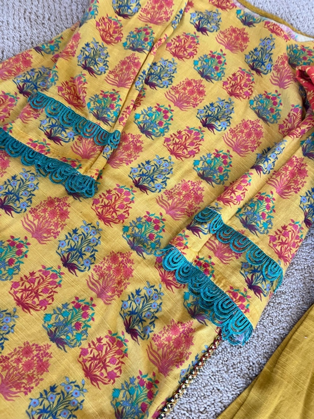 Indian Pakistani dress Khaddar 3 piece - Picture 4 of 5